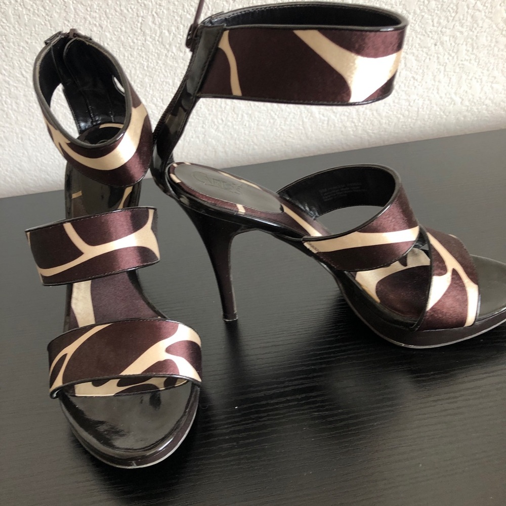Carlos Brown strappy platform sandals